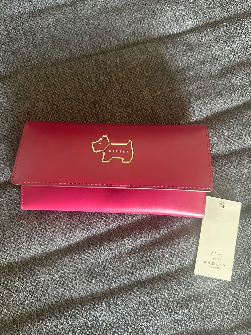 RADLEY LONDON Red/Pink Leather Logo Flap Wallet